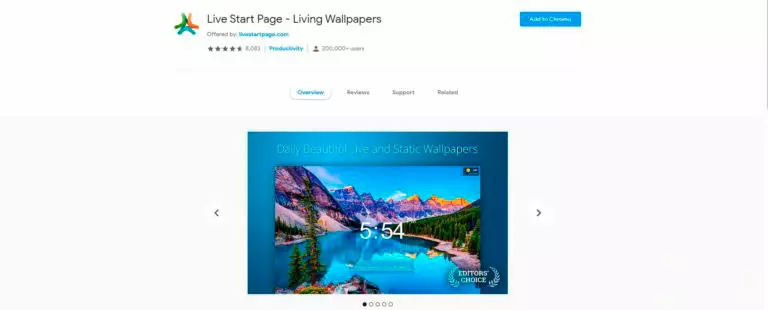 Live Start Page 